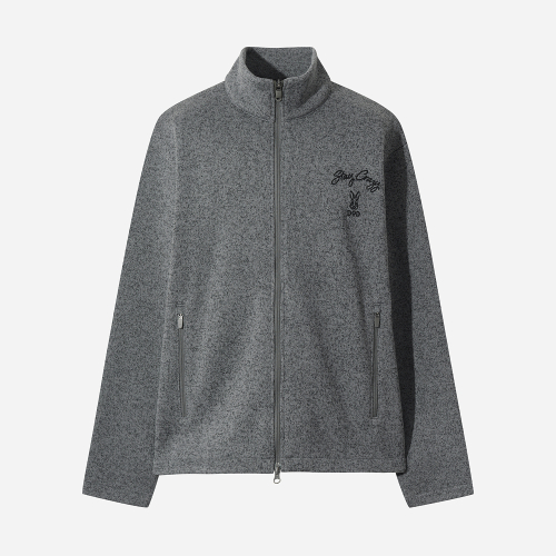 Трикотажная зип-куртка (D.CHARCOAL GREY)