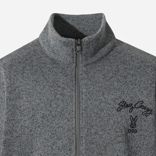 Трикотажная зип-куртка (D.CHARCOAL GREY)