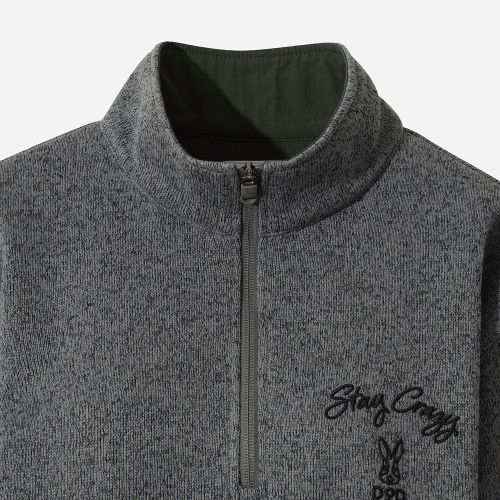 Базовый анорак на молнии Temp Knit (D.CHARCOAL GREY)
