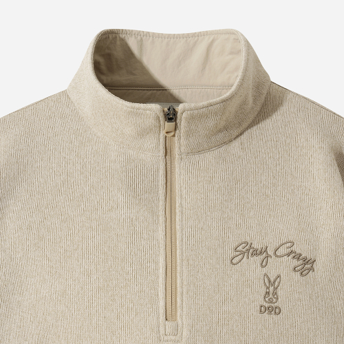 Базовый анорак на молнии Temp Knit (IVORY)