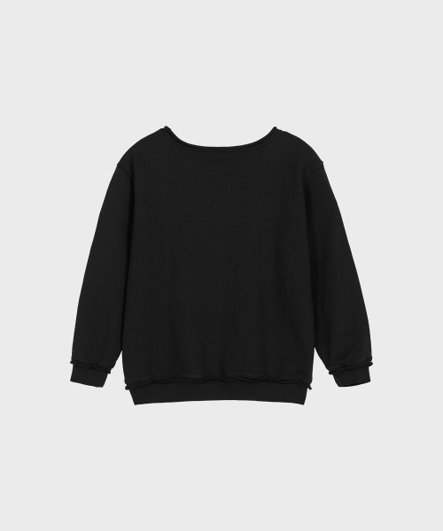 Star Off-shoulder Sweatshirt (чёрный)