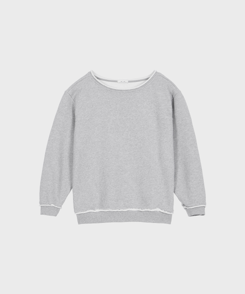Star Off-shoulder Sweatshirt (серый)
