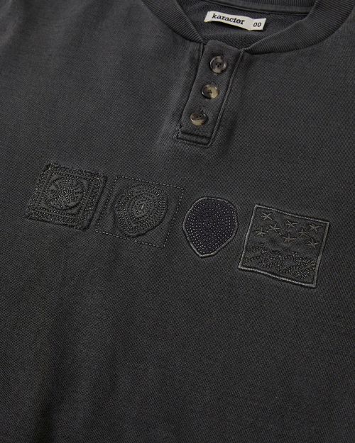 Symbolic button sweatshirt / Dusty серый