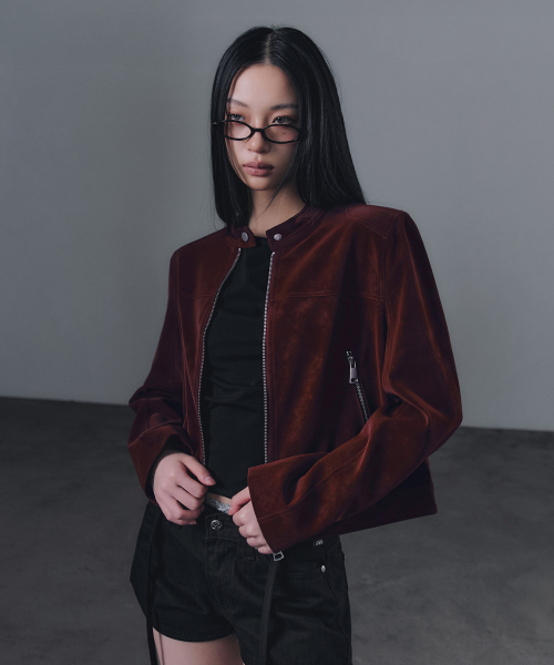 Замшевая байкерская куртка Dormeuil