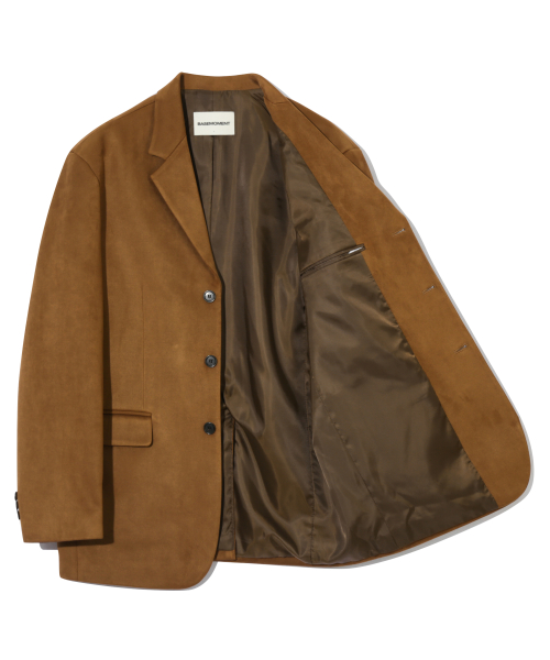 Замшевый блейзер на 3 пуговицах Camel Brown