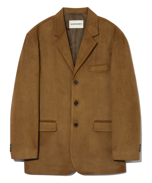 Замшевый блейзер на 3 пуговицах Camel Brown