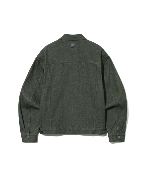 Джинсовка унисекс в стиле ретро-преппи [KHAKI] (UB9DJ03)