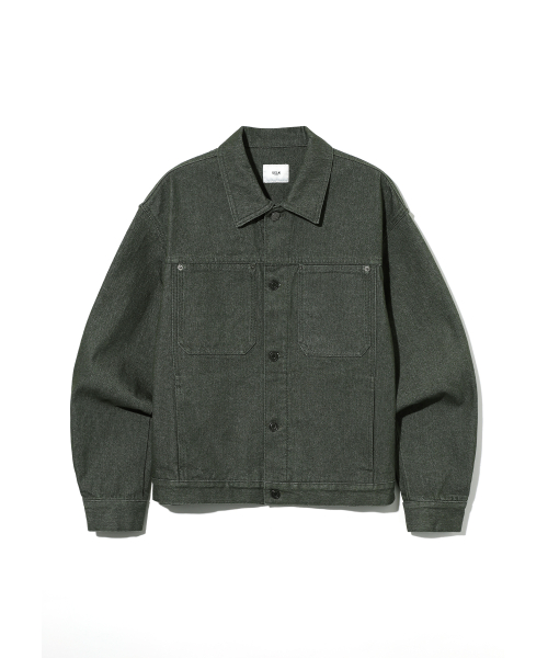Джинсовка унисекс в стиле ретро-преппи [KHAKI] (UB9DJ03)