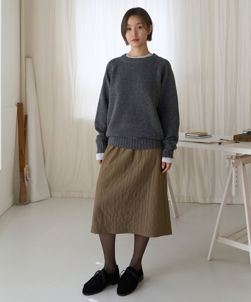 Oversized-fit Soft Knitwear (серый)
