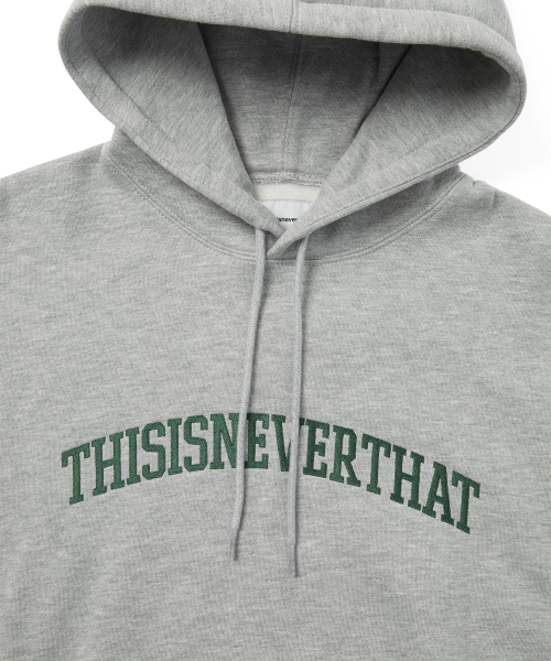 Arch-Logo Hoodie Heather серый