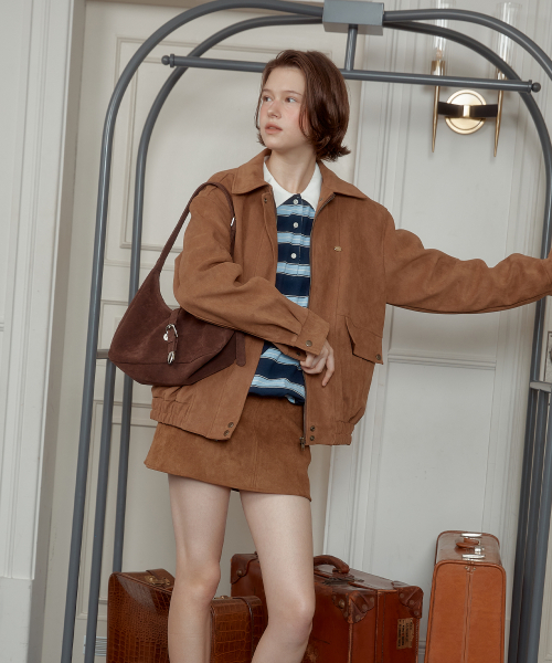 ANC SUEDE BLOUSON JACKET_BROWN