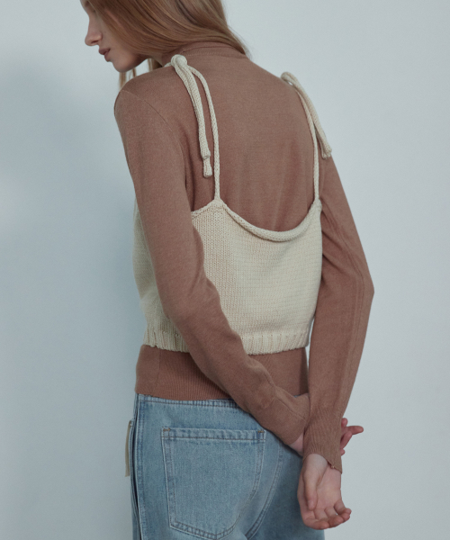 MI-HEY CROP KNIT BUSTIER_NFKN5278