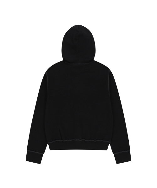 Boucle Logo Zip-Up Hoodie (чёрный)