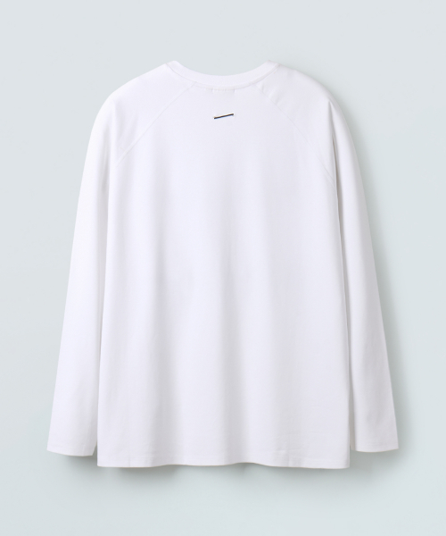 Футболка реглан из шелковистого хлопка Supima (White)
