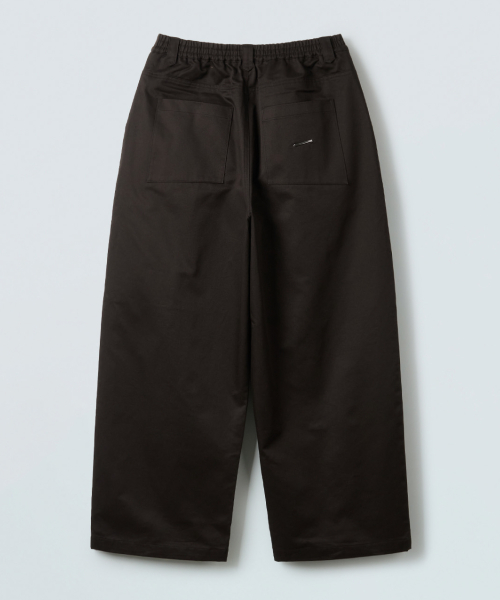 Широкие чиносы баллоны на резинке (Dark Brown)