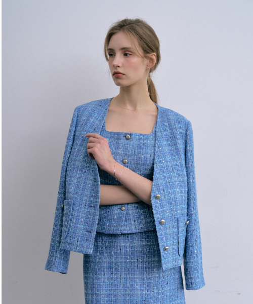 Kylie Tweed No-collar куртка