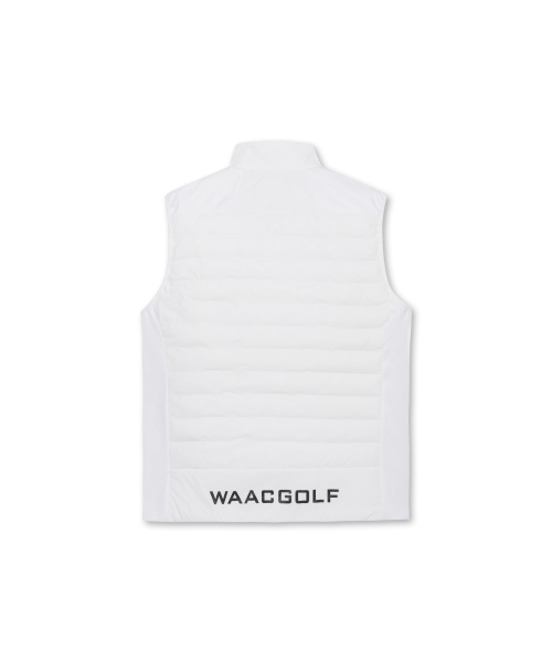 Men Padded Hybrid Full Zip Vest_WMVAW24700WHX