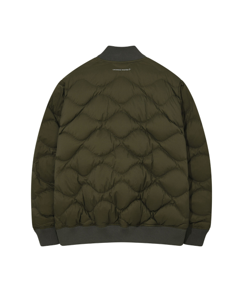 WAVE QUILTED BLOUSON JUMPER (KHAKI)