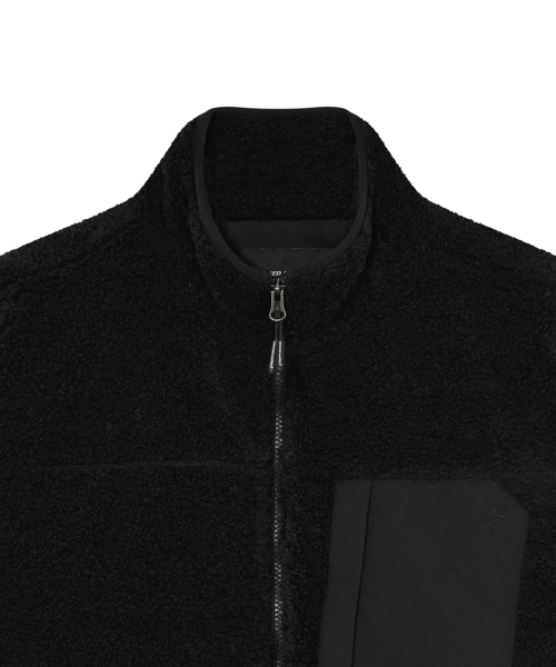 BOA FLEECE PATCH VEST (чёрный)