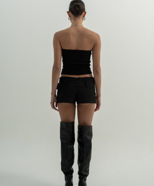 Latch Micro Belt Shorts (BLACK) thumbnail 10