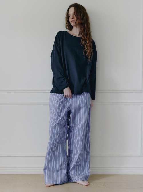 Хлопковые брюки Take - Denim Blue