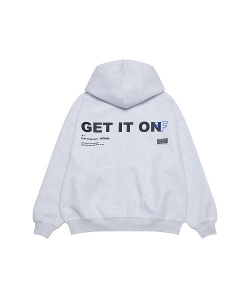 [L~4XL] Худи на 2-way молнии oversize_White