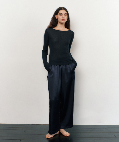 MERINO WOOL T-SHIRT / тёмно-синий
