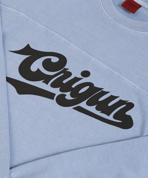 FOOTBALL CREW LONG SLEEVE PIGMENT BLUE