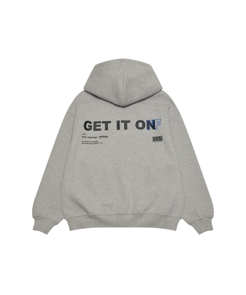 [L~4XL] Базовый худи на молнии 2WAY_Grey