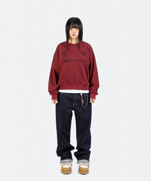 CLUB JERSEY SWEATSHIRT BURGUNDY