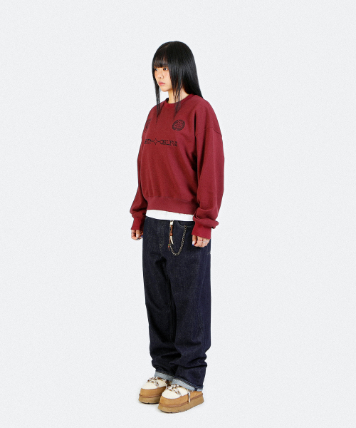 CLUB JERSEY SWEATSHIRT BURGUNDY