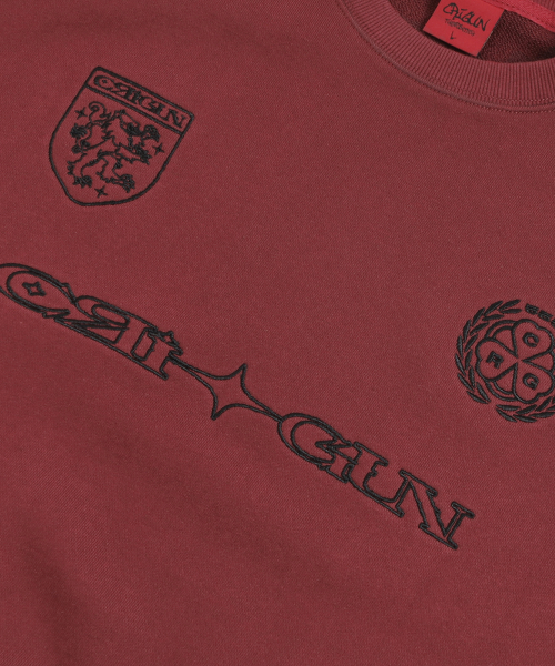 CLUB JERSEY SWEATSHIRT BURGUNDY