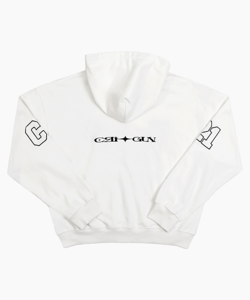 CLUB JERSEY ZIP-UP HOODIE RAW WHITE