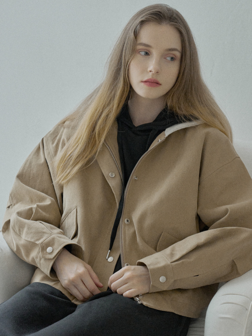 Quilted Liner с капюшоном Jumper - BEIGE