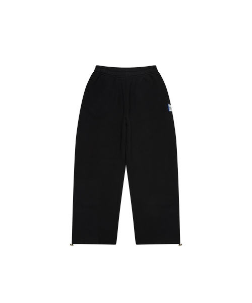 [L~4XL] Signature Big size широкий Sweat брюки_чёрный