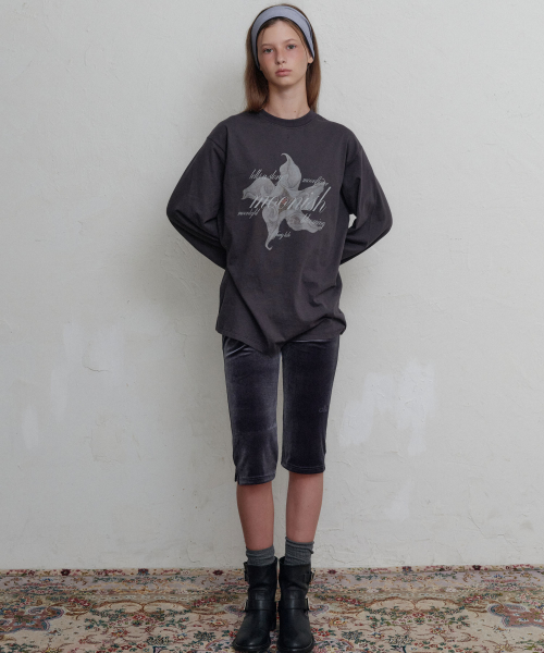 Moon velour capri брюки (Midnight grey)
