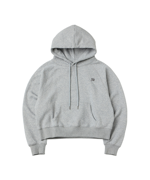 Укороченный худи реглан DGDP_Melange Grey