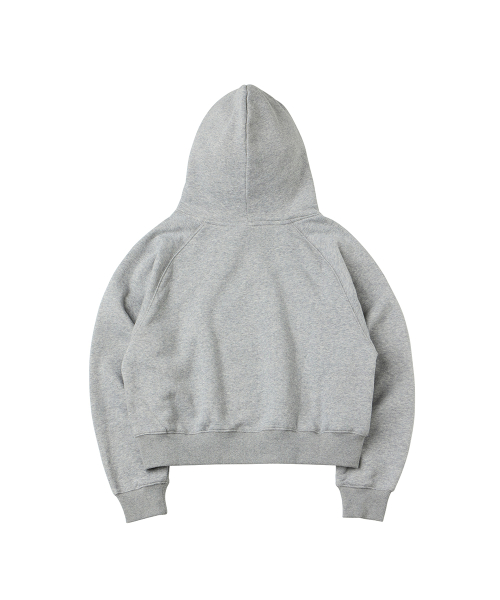 Укороченный худи реглан DGDP_Melange Grey