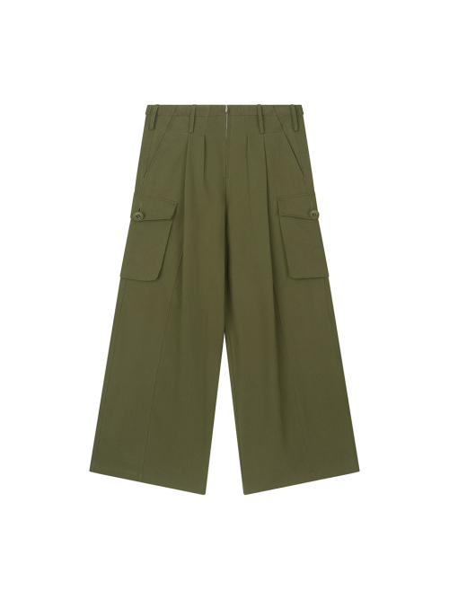 OVERSLASH CARGO PANTS KHAKI