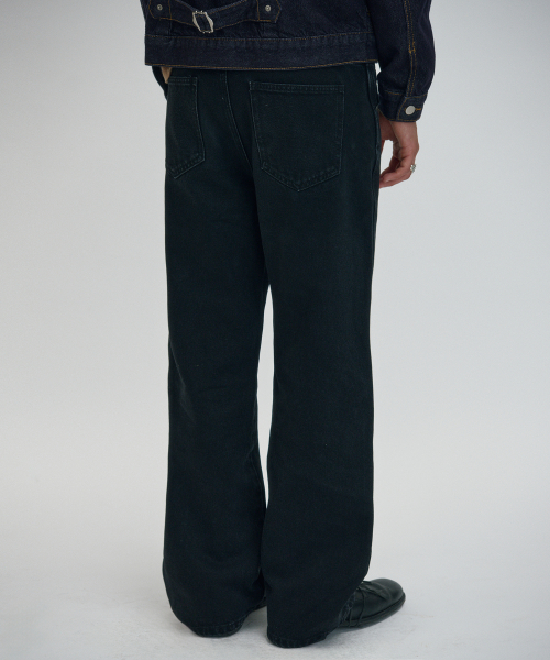 SLIM FLARE DENIM [BLACK]