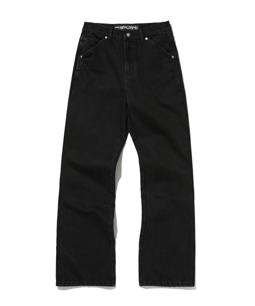 SLIM FLARE DENIM [BLACK]