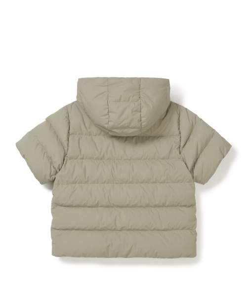 Женский легкий пуховик с коротким рукавом и капюшоном (S25WWGDJ01) Teal Khaki