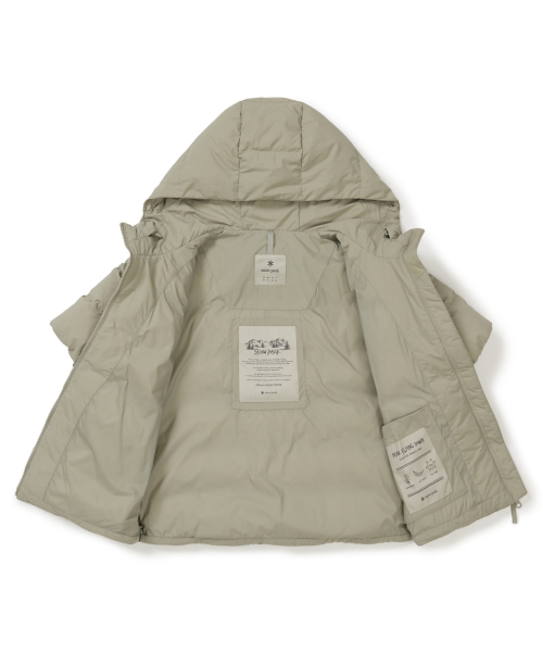 Женский легкий пуховик с коротким рукавом и капюшоном (S25WWGDJ01) Teal Khaki