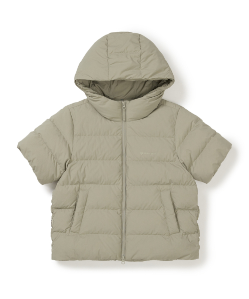 Женский легкий пуховик с коротким рукавом и капюшоном (S25WWGDJ01) Teal Khaki