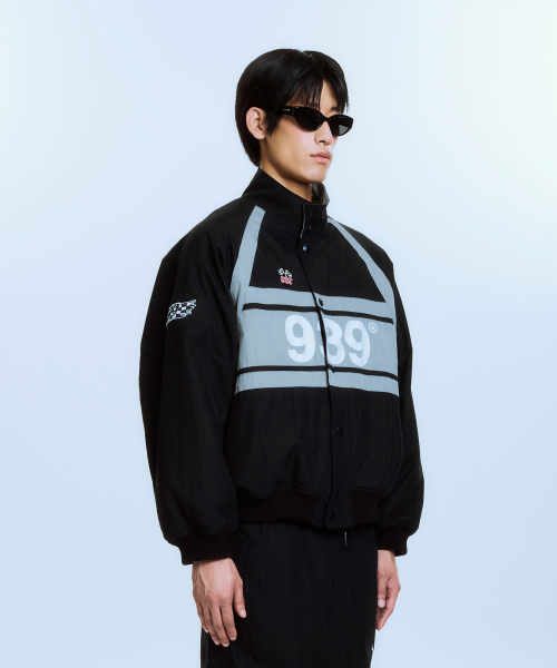 939 RACING PANEL PADDED JACKET (BLACK)