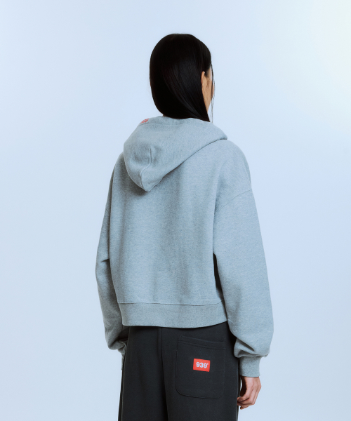 UNDEFEATED CROP HOOD (GRAY)