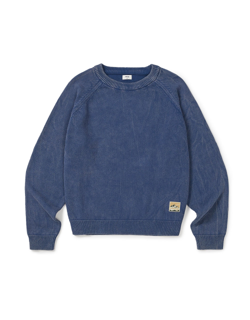 [Mmlg] OVERDYED ESSENTIAL KNIT (NAVY)