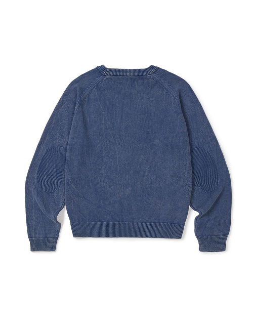 [Mmlg] OVERDYED ESSENTIAL KNIT (NAVY)