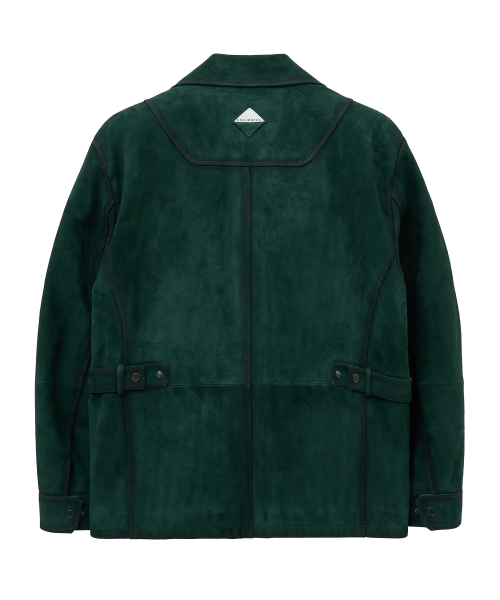 HUNTER SUEDE FIELD JACKET (DEEP GREEN / GOATSKIN)