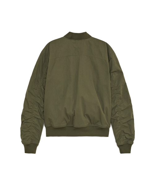 Over Fit ширинг Bomber пиджак, KHAKI